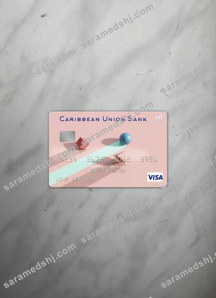 Antigua and Barbuda Caribbean Union Bank visa card photolook front